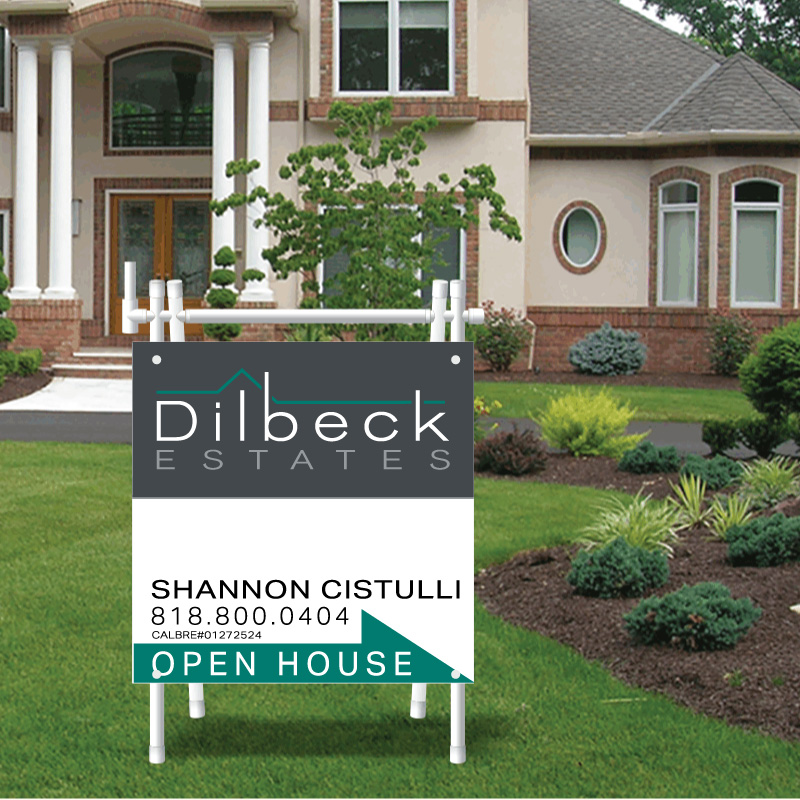 Dilbeck Estates Open House Sign for Realtors Dee Sign®