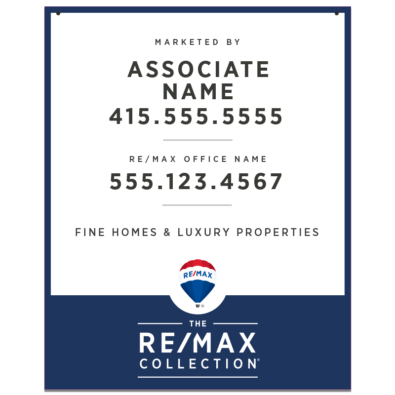 REMAX Model 30X24_COL_HP2_187 in Hanging Sign Panels | Dee Sign®